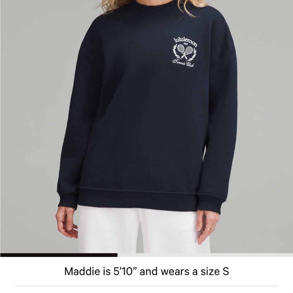 lululemon Tennis Club Navy Sweatshirt - Picture 2 of 3